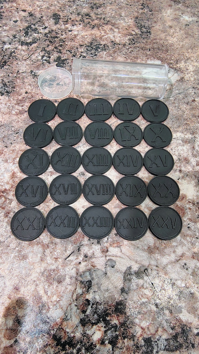 1-25 Token Pack (32 MM)